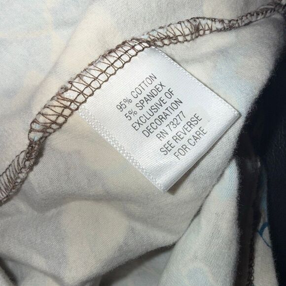 SO Y2K Brown Blue Floral Halter Top Women’s Size Large Retro 2000s Stretch Knit - Picture 11 of 12